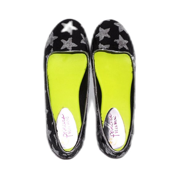Princess Vera Wang Dara Women's Size: 7  Sequin Metallic Star Loafer Flats NEW - Picture 4 of 6